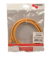 CAT6 Patch Leads Yellow 2.0m